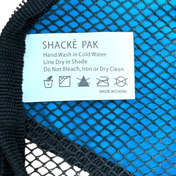 SHACKE PAK Packing Cubes NWOT 4 Piece Set Aqua Blue with Black All Size 10x13x4 - Picture 6 of 6